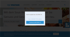 Desktop Screenshot of de.multivac.com
